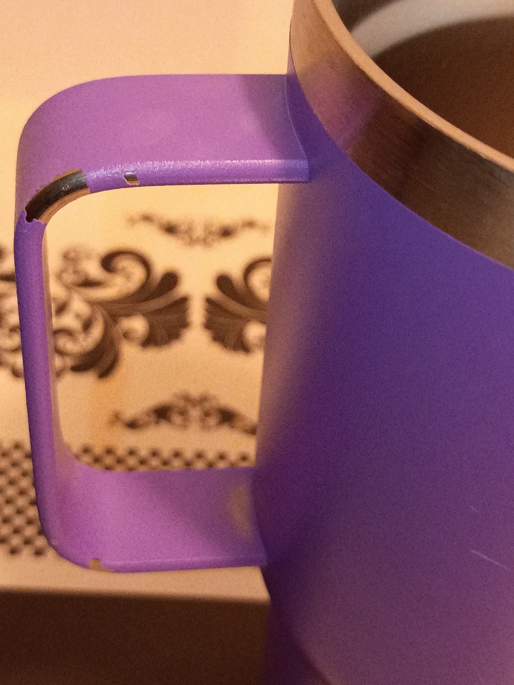 Purple Stainless Steel Tumbler with Handle  With Positive Quote - Picture 6 of 6